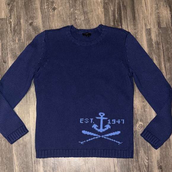 Talbots Sweaters - Woman’s  coastal Navy Blue Nautical sweater- 
woman’s small petite